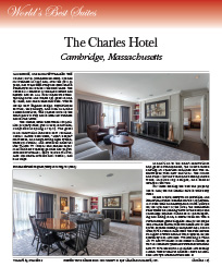 Best Suites - The Charles Hotel Cambridge, Massachusetts